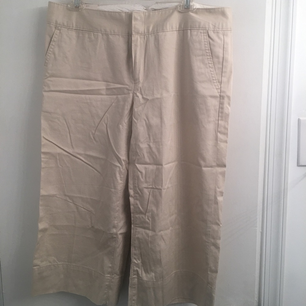 Khaki capris from Banana Republic